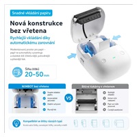Niimbot Tiskárna štítků B2 PRO, stříbrná + role štítků 230 ks