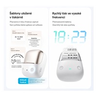 Niimbot Tiskárna štítků B2 PRO, stříbrná + role štítků 230 ks