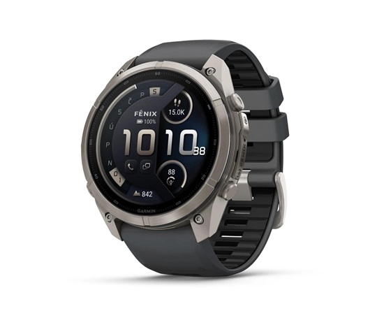 Garmin fenix® 9 Pro – inReach®, 51mm, Titanium se silikonovým řemínkem Graphite/Black
