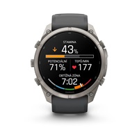 Garmin fenix® 9 Pro – inReach®, 51mm, Titanium se silikonovým řemínkem Graphite/Black