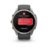 Garmin fenix® 9 Pro – inReach®, 51mm, Titanium se silikonovým řemínkem Graphite/Black
