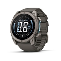 Garmin fenix® 9 – 51mm Titanium se silikonovým řemínkem Pebble Gray
