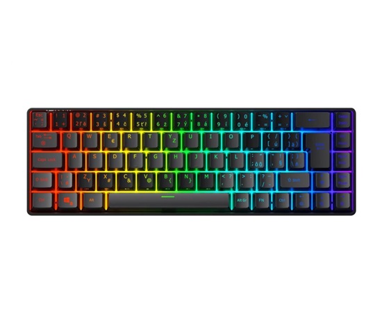 C-TECH Mechanická herní klávesnice Renegade (GKB-18), magnetické spínače, 68 kláves, USB, RGB podsvětlení