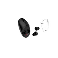 C-TECH myš s TWS sluchátky Dual mode WLM-21, bezdrátová, BT5.0 + 2,4GHz, 1600DPI, 3 tlačítka, USB nano receiver, černá