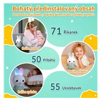 Alilo Honey Bunny - Dětský hudební přehrávač a bluetooth reproduktor, zelený, EN