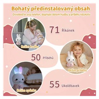 Alilo Honey Bunny - Dětský hudební přehrávač a bluetooth reproduktor, růžový, EN