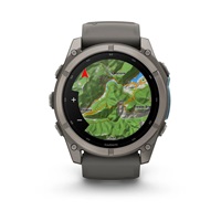 Garmin fenix® 9 – 47mm, Titanium se silikonovým řemínkem Pebble Gray