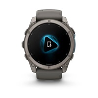 Garmin fenix® 9 – 43mm, Titanium se silikonovým řemínkem Pebble Gray