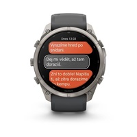 Garmin fenix® 9 Pro – inReach®, 47mm, Titanium se silikonovým řemínkem Graphite/Black