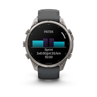 Garmin fenix® 9 Pro – 47mm, Titanium se silikonovým řemínkem Graphite/Black