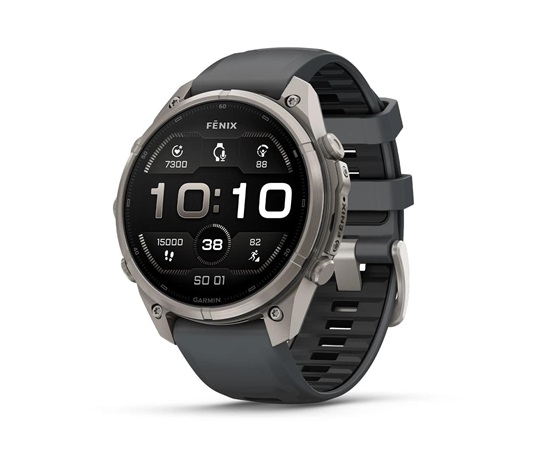 Garmin fenix® 9 Pro – 51mm, Titanium se silikonovým řemínkem Graphite/Black