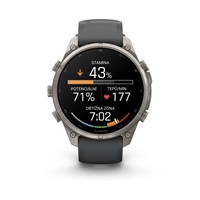 Garmin fenix® 9 Pro – 51mm, Titanium se silikonovým řemínkem Graphite/Black