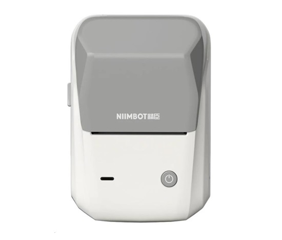 BAZAR - Niimbot Tiskárna štítků B1 Smart, grey + role štítků 210ks - Poškozený obal (Komplet)