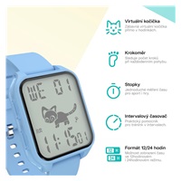 LAMAX FitKid1 Blue - sportovní hodinky pro děti