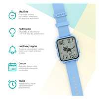 LAMAX FitKid1 Blue - sportovní hodinky pro děti
