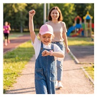 LAMAX FitKid1 Blue - sportovní hodinky pro děti