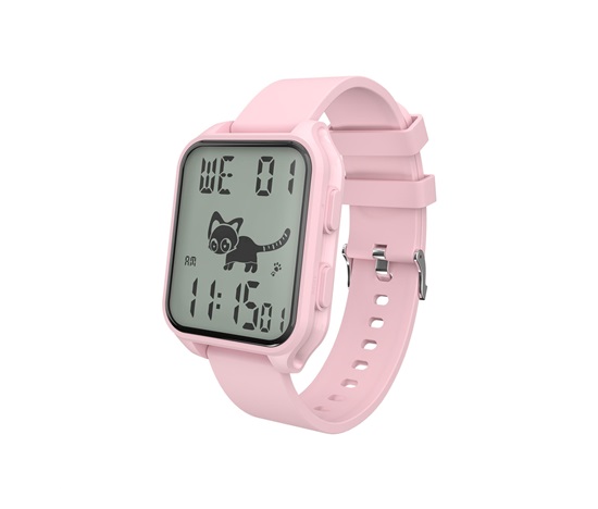 LAMAX FitKid1 Pink - sportovní hodinky pro děti