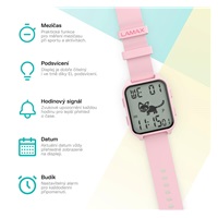 LAMAX FitKid1 Pink - sportovní hodinky pro děti
