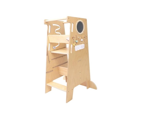 Rostoucí učicí věž edukativní 5v1 Play PRO 90 cm - Zvířátka