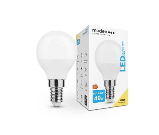 Modee E14 4,9W mini globe LED teplá 2700K