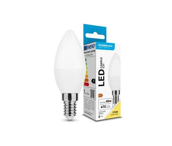 Modee E14 4,9W svíčka LED teplá 2700K