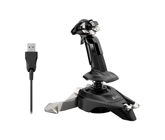 GENIUS GX Gaming joystick MaxFire F27, drátový, USB, 4směrový, 12 funkčních tlačítek, pro PC