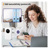 Phomemo Tiskárna štítků D30, černá + role štítků 100 ks (12x40 mm)