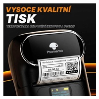 Phomemo Tiskárna štítků M110, bílá + role štítků 320 ks (40x20 mm)