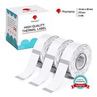 Phomemo průhledné štítky 3 role - 14x30mm 210ks pro D30