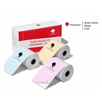 Phomemo štítky barevné Rainbow 3 role - 40x30mm 230ks pro M110, M220, M221