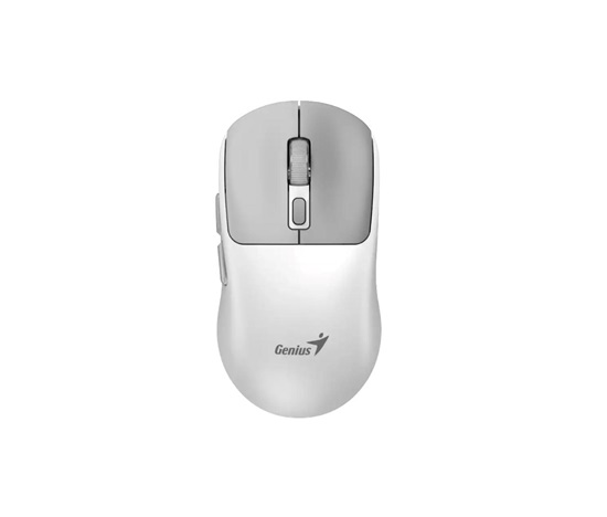 GENIUS NX-8260S BT White, 2400 dpi, bezdrátová, duální BT+2,4GHz, tichá, rychlé nabíjení, ultralehká, Copilot, bílošedá