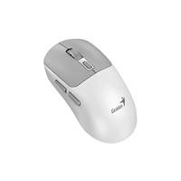 GENIUS NX-8260S BT White, 2400 dpi, bezdrátová, duální BT+2,4GHz, tichá, rychlé nabíjení, ultralehká, Copilot, bílošedá