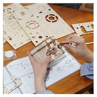 RoboTime 3D dřevěná mechanická skládačka Šperkovnice