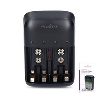 Nedis BACH07 nabíječka AA / AAA / 9V