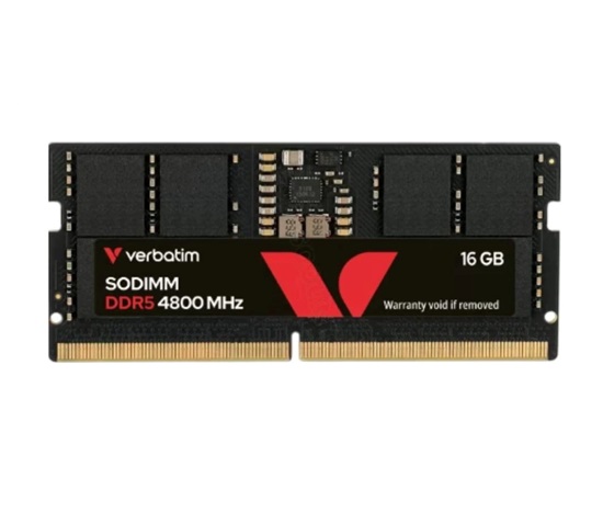 VERBATIM SODIMM DDR5 16GB 4800MHz 1,1V Single Pack without Heatsink