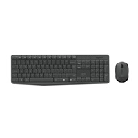 BAZAR - Logitech Wireless Desktop MK235, CZ/SK, poškozený obal