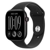 Apple Watch Series 12 GPS 42mm Black Aluminium Case with Black Sport Band - M/L