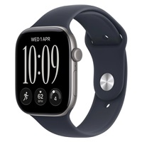 Apple Watch Series 12 GPS + Cellular 42mm Space Grey Aluminium Case with Navy Blue Sport Band - S/M