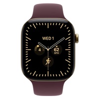 Apple Watch Series 12 GPS + Cellular 46mm Radiant Gold Titanium Case with Burgundy Sport Band - M/L