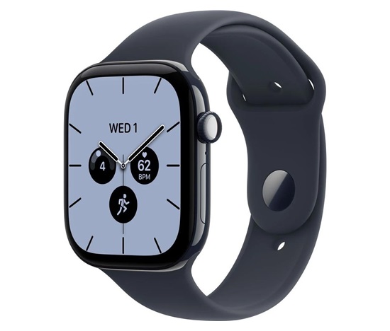 Apple Watch Series 12 GPS + Cellular 46mm Night Blue Ceramic Case with Navy Blue Sport Band - S/M