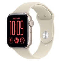 Apple Watch SE 3 GPS 40mm Starlight Aluminium Case with Sand Sport Band - M/L