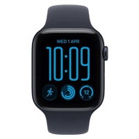 Apple Watch SE 3 GPS 40mm Midnight Aluminium Case with Navy Blue Sport Band - M/L