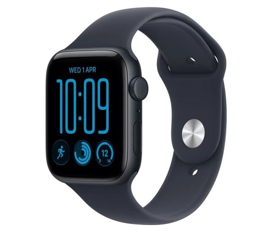 Apple Watch SE 3 GPS + Cellular 40mm Midnight Aluminium Case with Navy Blue Sport Band - M/L