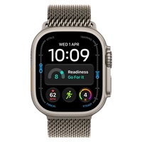 Apple Watch Ultra 4 GPS + Cellular 49mm Natural Titanium Case with Natural Titanium Milanese Loop - S