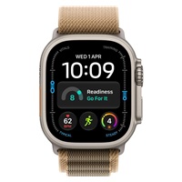 Apple Watch Ultra 4 GPS + Cellular 49mm Natural Titanium Case with Desert Alpine Loop - S