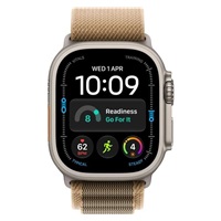 Apple Watch Ultra 4 GPS + Cellular 49mm Natural Titanium Case with Desert Alpine Loop - M