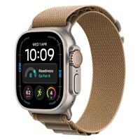 Apple Watch Ultra 4 GPS + Cellular 49mm Natural Titanium Case with Desert Alpine Loop - L