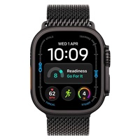 Apple Watch Ultra 4 GPS + Cellular 49mm Black Titanium Case with Black Titanium Milanese Loop - M