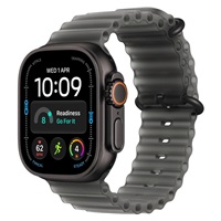 Apple Watch Ultra 4 GPS + Cellular 49mm Black Titanium Case with Translucent Black Ocean Band