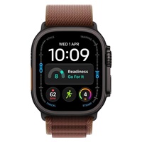 Apple Watch Ultra 4 GPS + Cellular 49mm Black Titanium Case with Burgundy Alpine Loop - L
